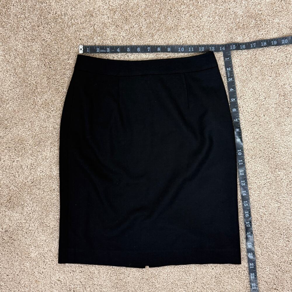Brooks Brothers Loro Piana A-Line Skirt Sz 2P Wool Silk Quiet Luxury - Picture 3 of 8